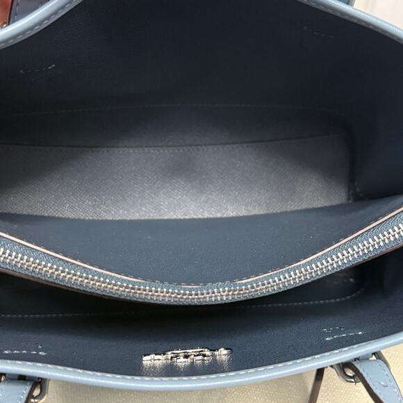 Coach Mollie Tote Bag 25 Signature C Light Blue - Picture 7 of 12